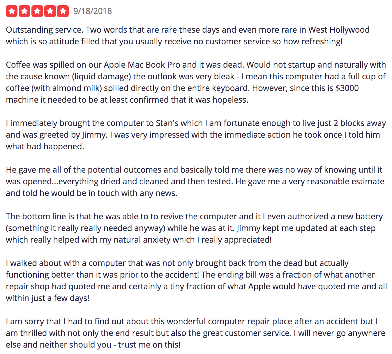 Liquid Spill Review #1 Liquid Spill Review